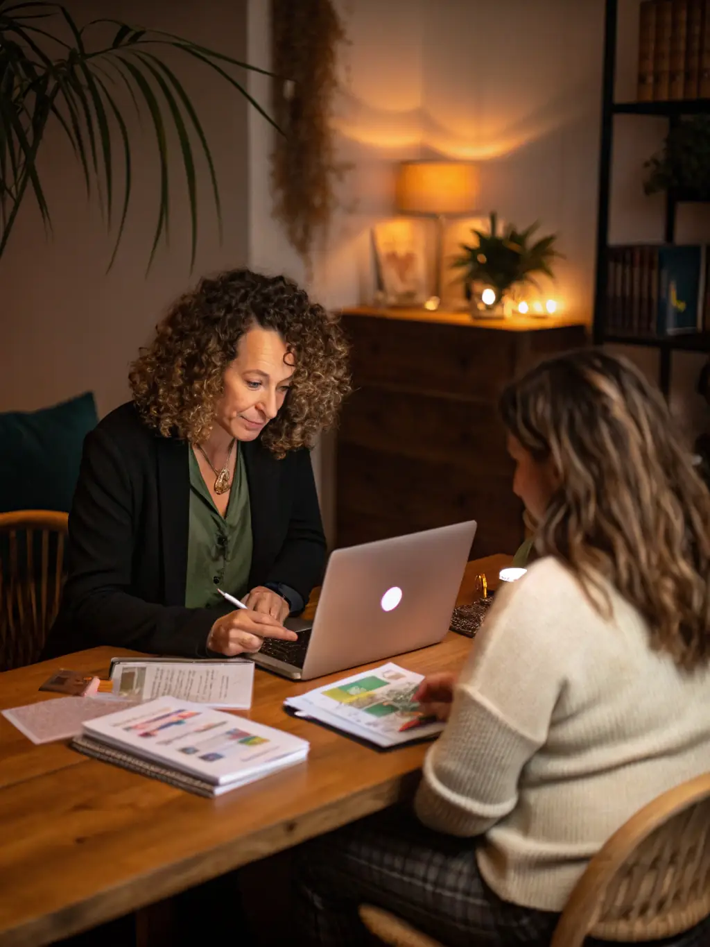 An image of a health coach providing personalized guidance to a client, emphasizing the one-on-one support offered by LifetimeDPP.